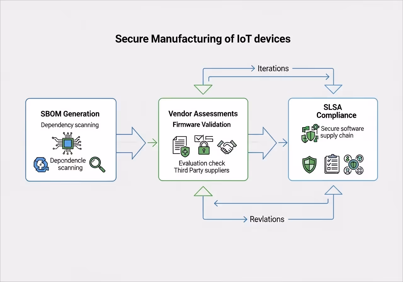 IoT SBOM, validation, and compliance lifecycle for hardening device security